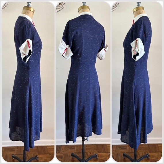 1950s Mode O'Day Styled in California Button Dres… - image 2