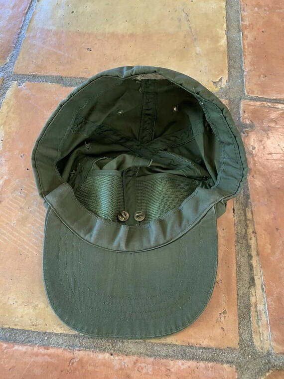 Vintage 70s OG 106 Sateen Utility Cap - Vietnam W… - image 8