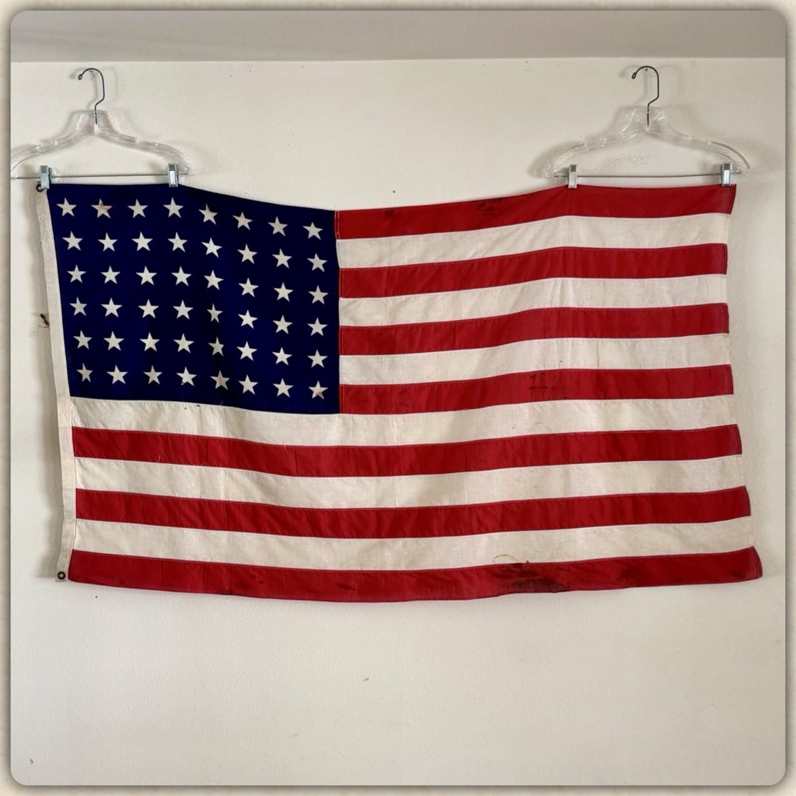 Vintage 48 Star Us Flag - Etsy Vintage 48 Star Us Flag - Etsy