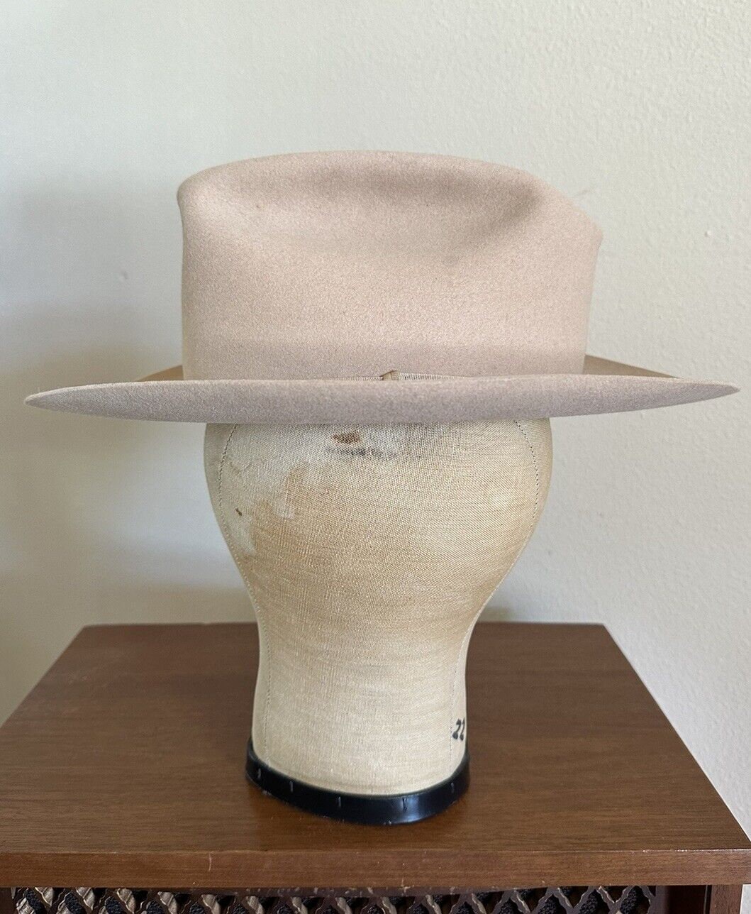 1950s STETSON 3x BEAVER 7 1/8 Cowboy Western Hat 50s Fedora