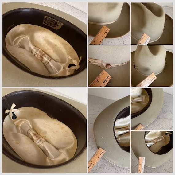 帽子 60s VINTAGE STETSON OPEN ROAD 7 3/8 59cm 1960s Stetson 3X Beaver Open Road Fedora Cowboy Hat - Size 7