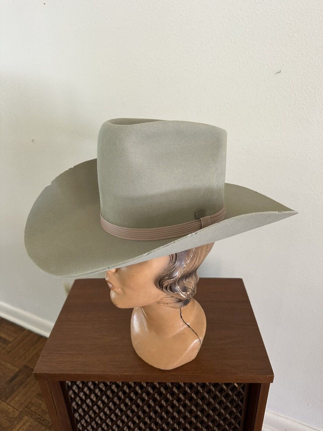 1970s Resistol HI-7 Silverbelly Beaver Cowboy Hat: 3X Western Hat