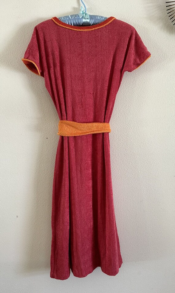 1970s Salty’s Terrycloth Dress Swim Coverup Robe … - image 7