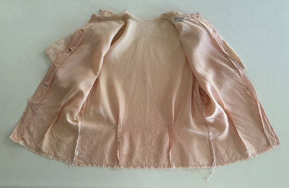 1940s Sidran Sportswear Sunfaded Pink Rayon Back … - image 5