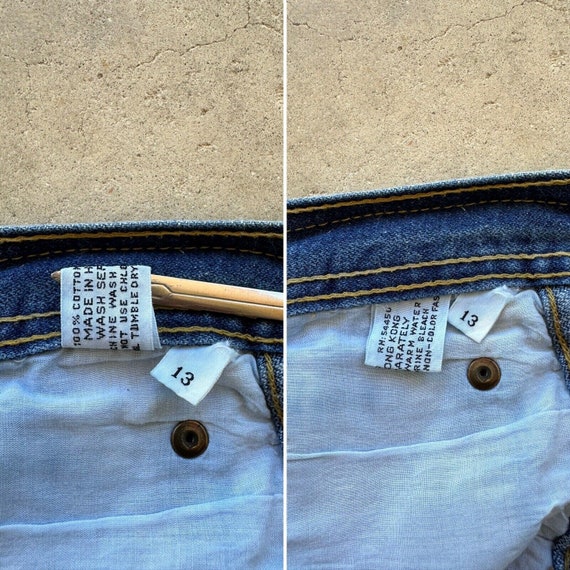 80s WILLIE NELSON Denim Jeans W 26.5 L 32 High Wa… - image 8