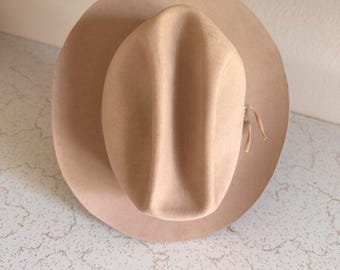 1950s Stetson One Hundred, 100X Beaver Cowboy Hat, Shudde Bros