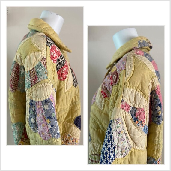 1980s Patchwork Quilt Jacket: KAS Original Feed S… - image 14