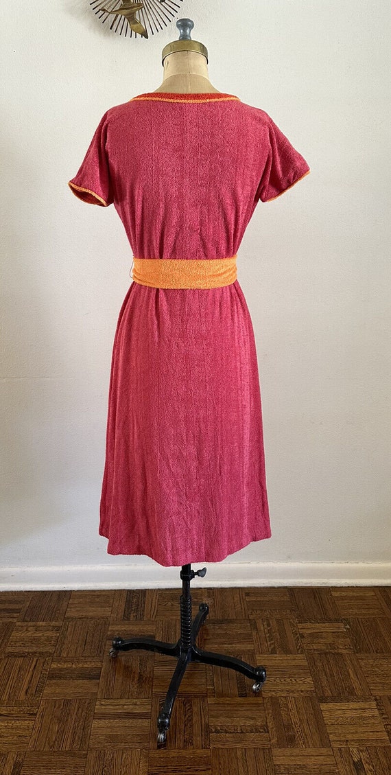 1970s Salty’s Terrycloth Dress Swim Coverup Robe … - image 3