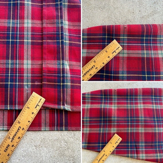 70s Vtg Pendleton sz XL Red Hunting Tartan Plaid … - image 10