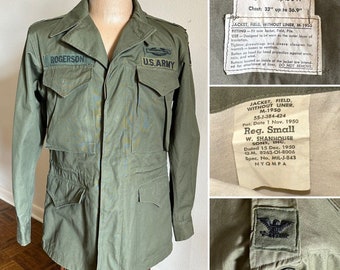 ジャケット・アウター 50s US ARMY M-1950 patch work liner coat Vintage 1950s US Military Overcoat Liner / Army Trench Coat