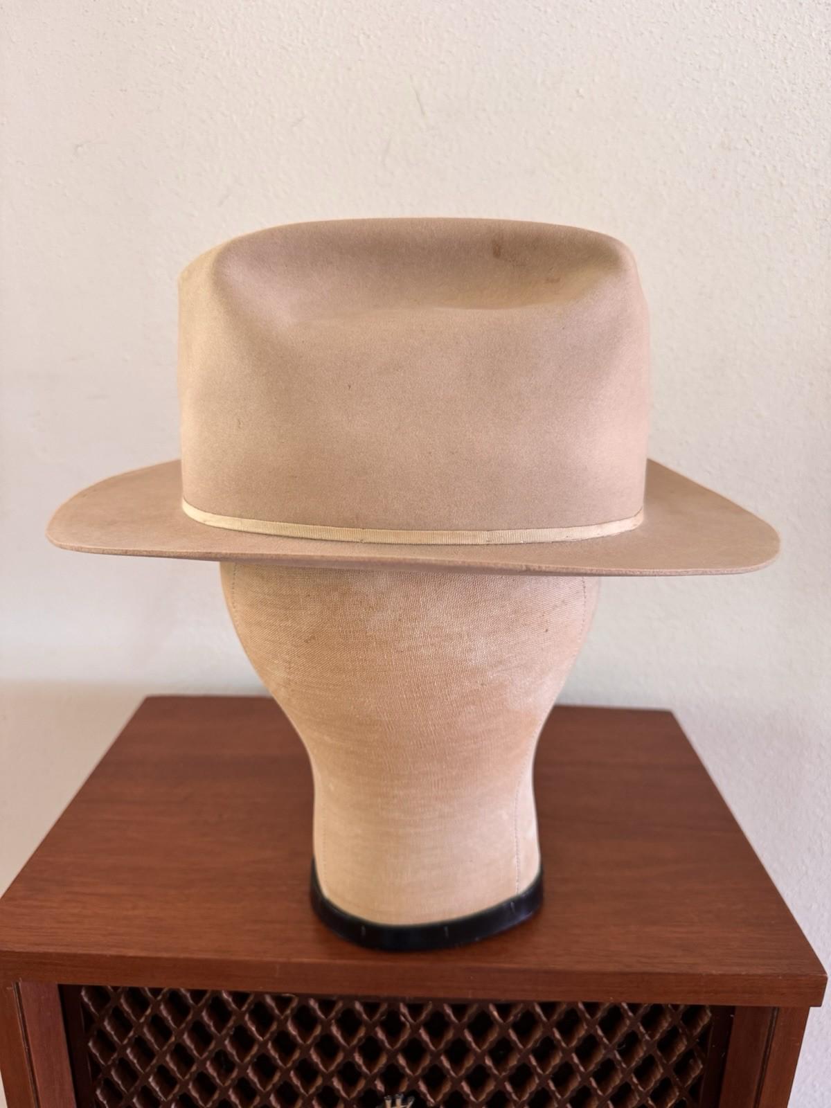 1950s Stetson One Hundred, 100X Beaver Cowboy Hat, Shudde Bros