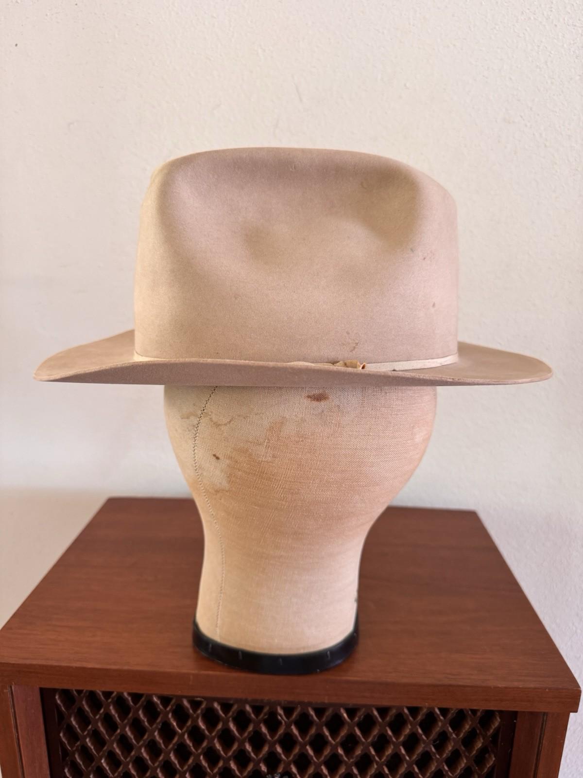 1950s Stetson One Hundred, 100X Beaver Cowboy Hat, Shudde Bros