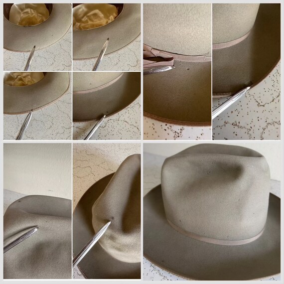 1940s DOBBS TWENTY Fedora 7 1/2 Hat Thin Ribbon Cowboy Open Road 
