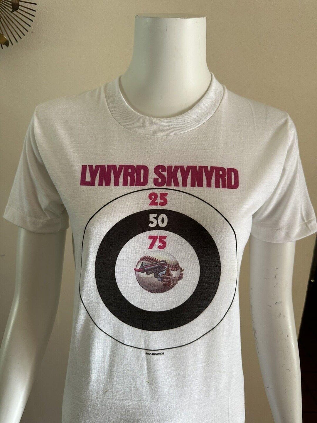 1976 Lynyrd Skynyrd Gimmie Back My Bullets MCA Promo T Shirt