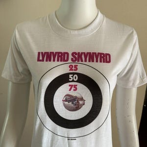 1976 Lynyrd Skynyrd Gimmie Back My Bullets MCA Promo T Shirt Double Sided Southern Rock Jacksonville Florida Ronnie Van Zant 1970s 70s