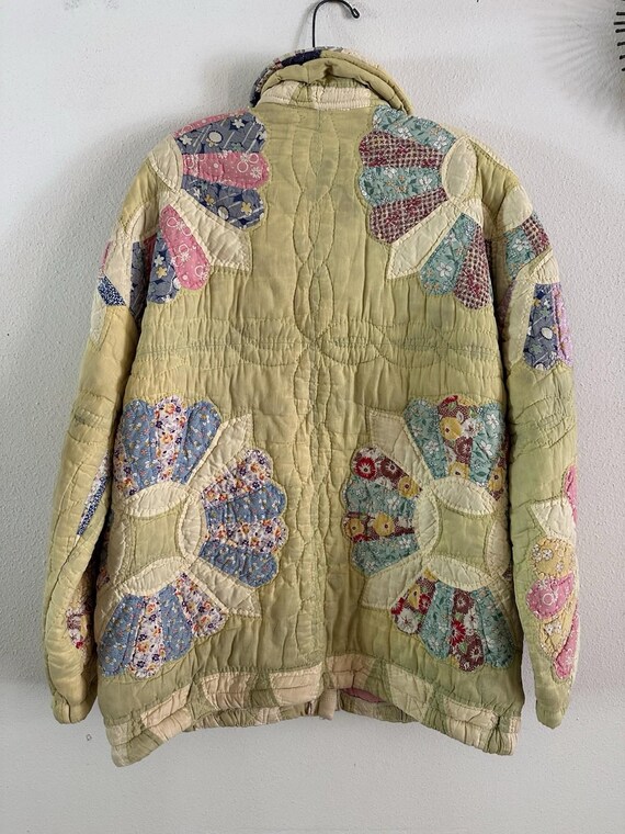 1980s Patchwork Quilt Jacket: KAS Original Feed S… - image 5