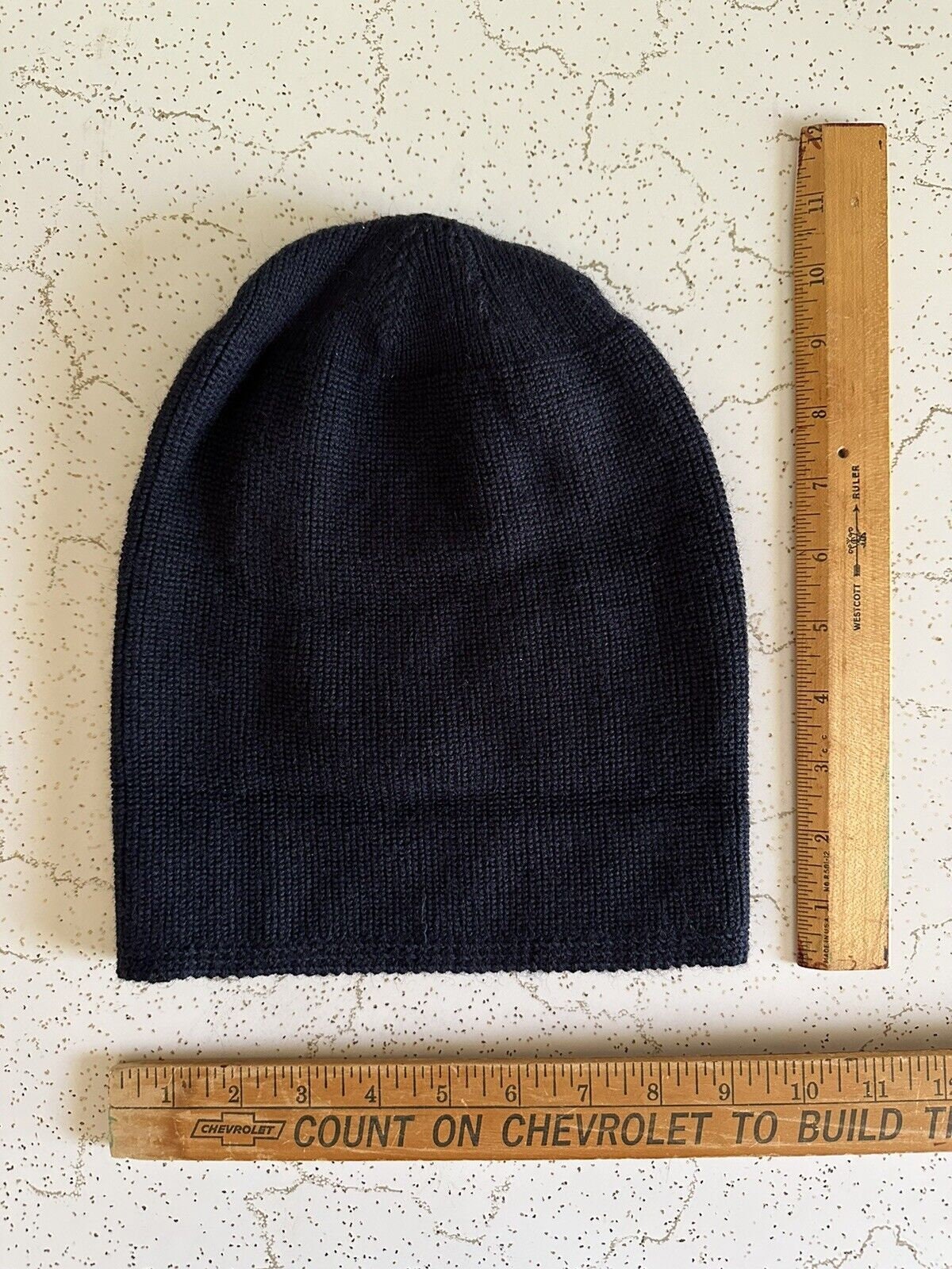 Original 40s WWII US Navy Watch Cap Wool Knit Deck Sailor USN