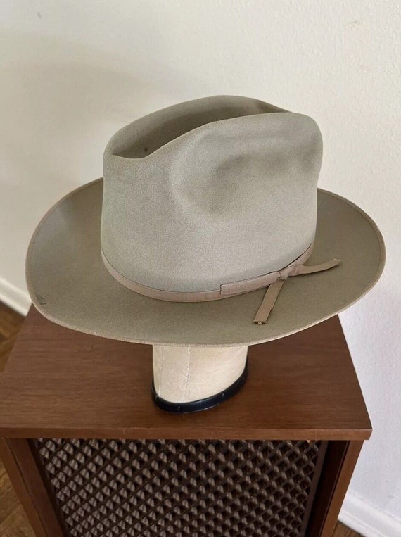 1940s DOBBS TWENTY Fedora 7 1/2 Hat Thin Ribbon Cowboy Open Road