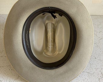 Vintage 1970s Resistol 'san Antonio' Silverbelly Fedora Cowboy Hat