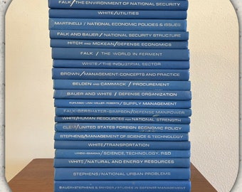 1970s Industrial College Armed Forces Books, National Security Management, Lot of 22