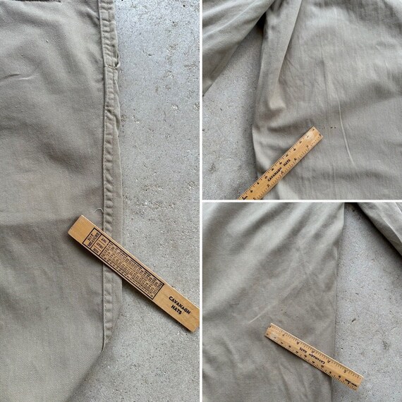 1960s Big Mac Penneys ? Khaki Chino Cotton Pants … - image 10