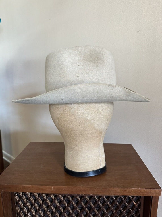 1960s Vtg WALDRIP HATTERS TEXAS Beaver Felt 7 Hat… - image 5