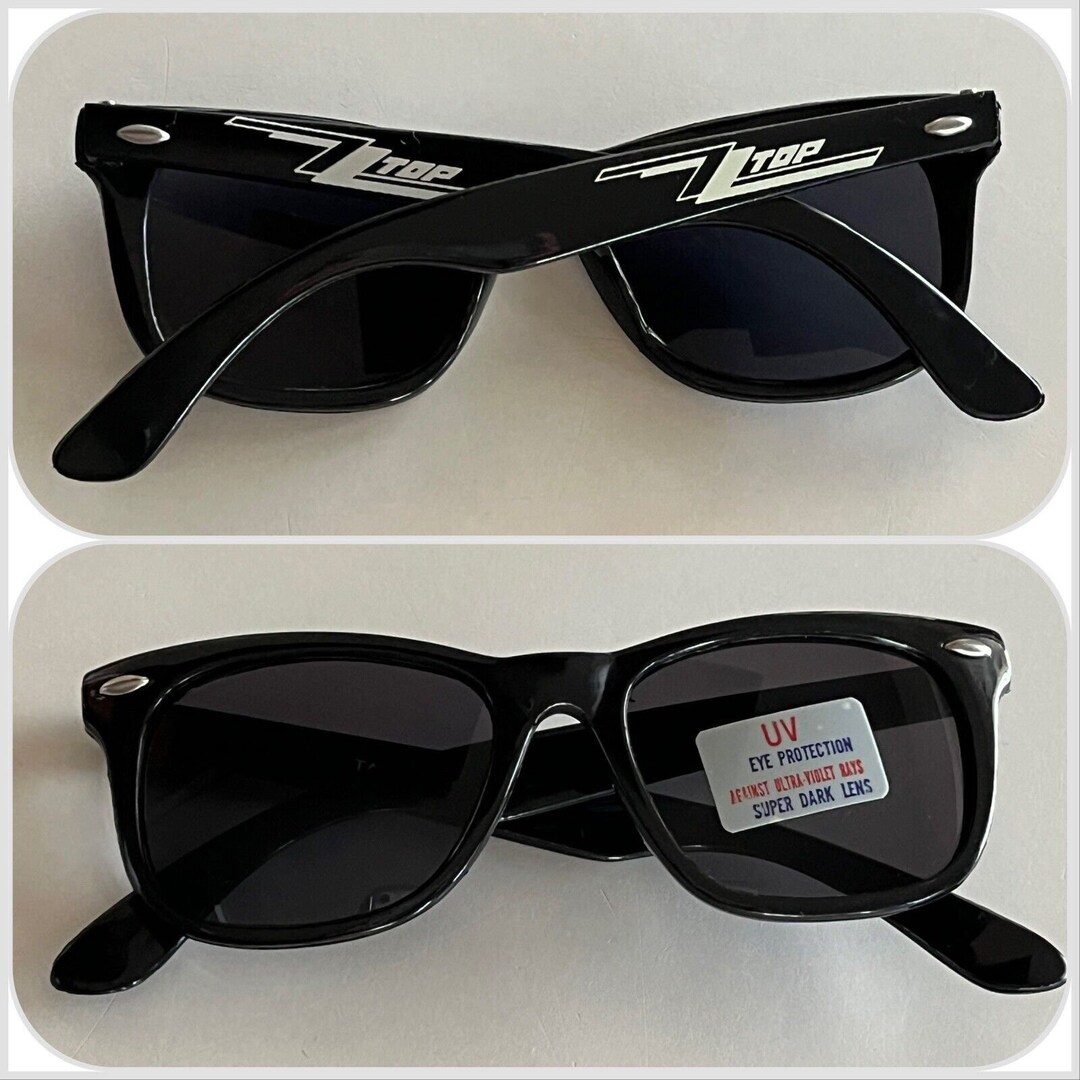 1980s ZZ Top Cheap Sunglasses Tour Merch Souvenir Eliminator Texas Rock