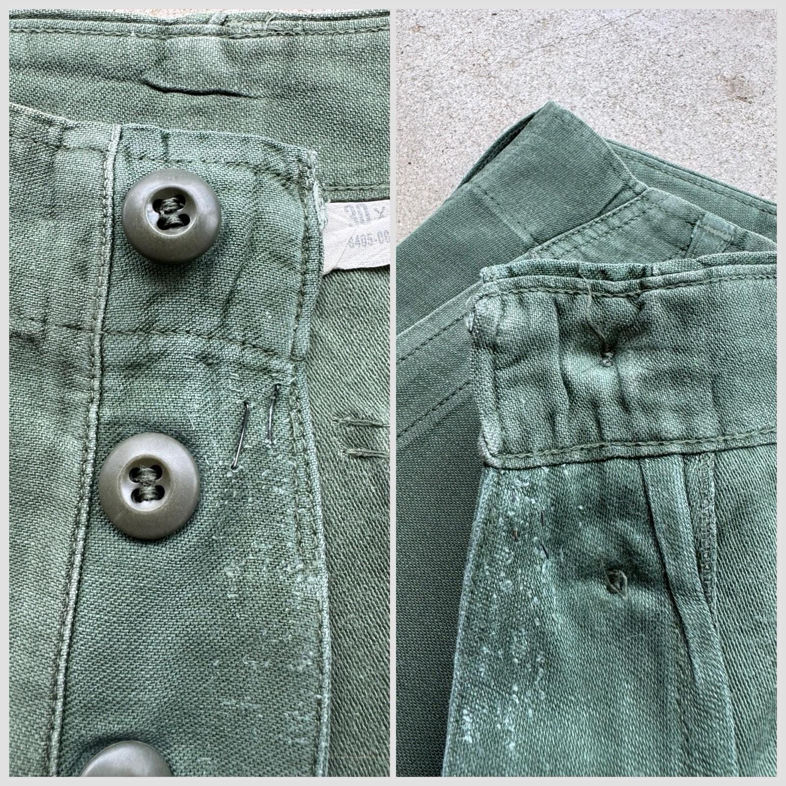 1960s US Army OG 107 Cotton Sateen Pants (W 29 L 32) - Etsy