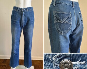 50s LEVIS Shorthorn California RANCH PANTS Pearl Snap Side