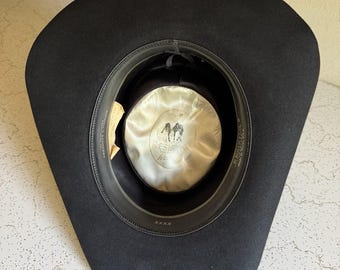 1980s Vintage Resistol El Paso 4x Beaver Black Cowboy Western Hat