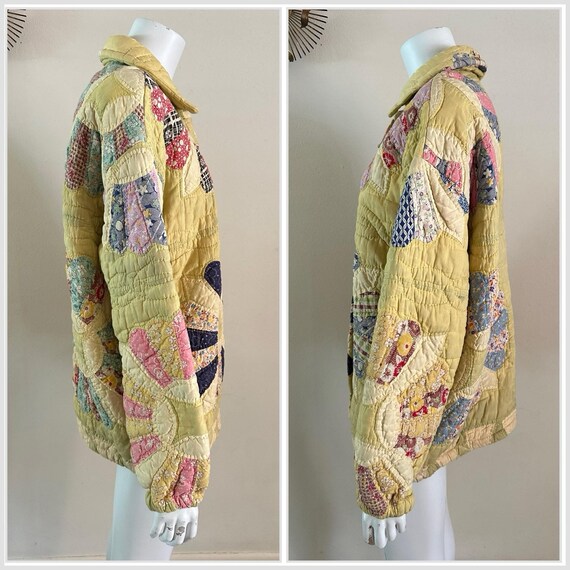 1980s Patchwork Quilt Jacket: KAS Original Feed S… - image 8