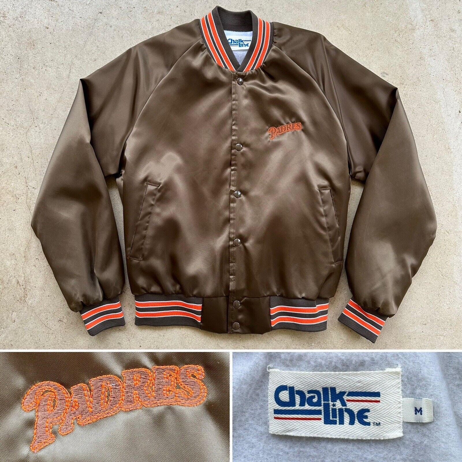 Mint 80s Chalk Line San Diego Padres Jacket MLB Sz Medium 