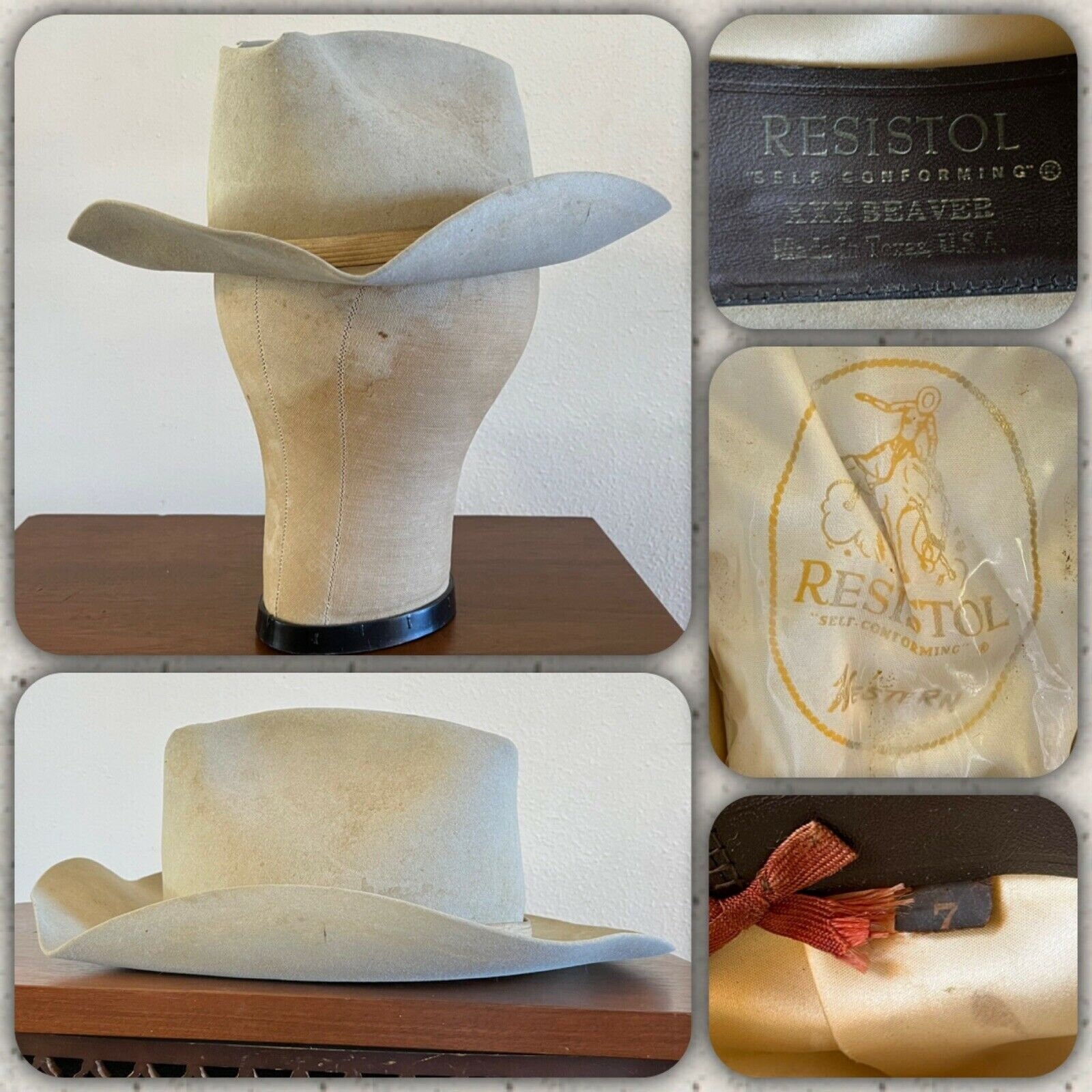 70s Resistol Cattleman 3x Beaver 7 Hat 