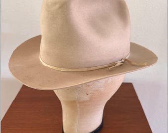 1950s Stetson One Hundred, 100X Beaver Cowboy Hat, Shudde Bros