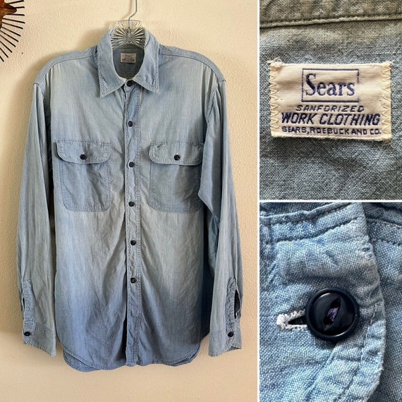 DEADSTOCK 60s Sears ROEBUCKS denim shirt