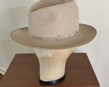 帽子 50s VINTAGE STETSON OPEN ROAD 7 1/4 58cm Vintage 1950s Stetson Open Road Fedora Hat - Raleigh Vintage