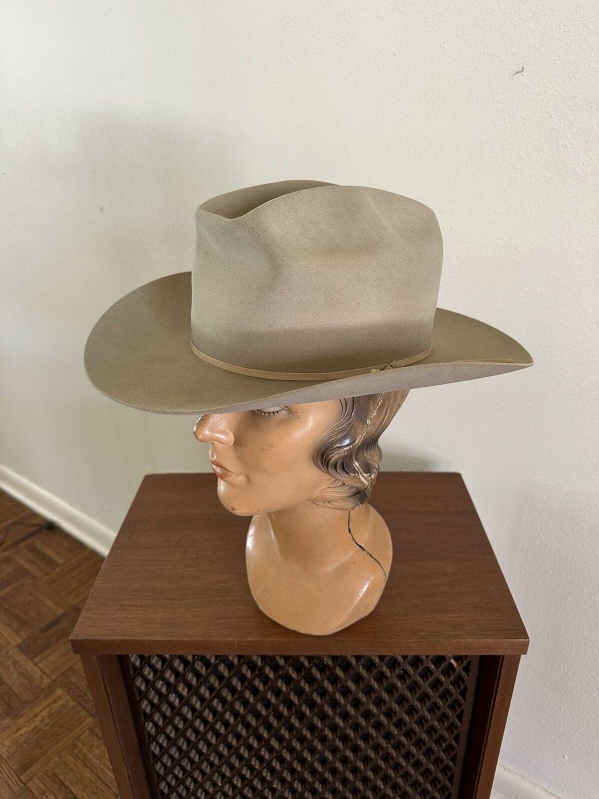 1960s Stetson 7x CLEAR BEAVER Last Drop Rancher 6 7/8 Cowboy 1960s Stetson 7x CLEAR BEAVER Last Drop Rancher 6 7/8 Cowboy