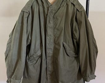 1950s US Army M-1951 Fishtail Parka: Distressed Military Chore