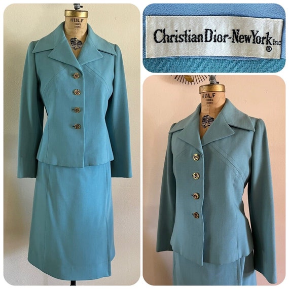 1950s Christian Dior New York Inc 2 Pc Skirt Suit… - image 1