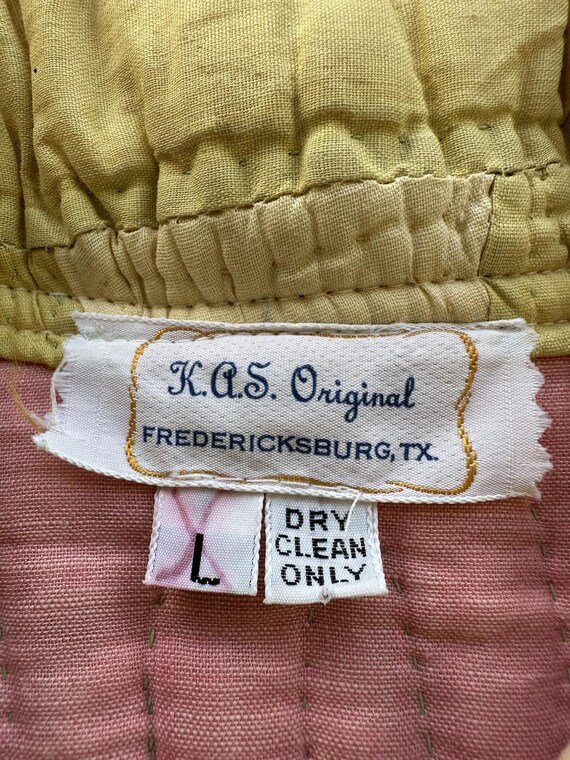 1980s Patchwork Quilt Jacket: KAS Original Feed S… - image 3