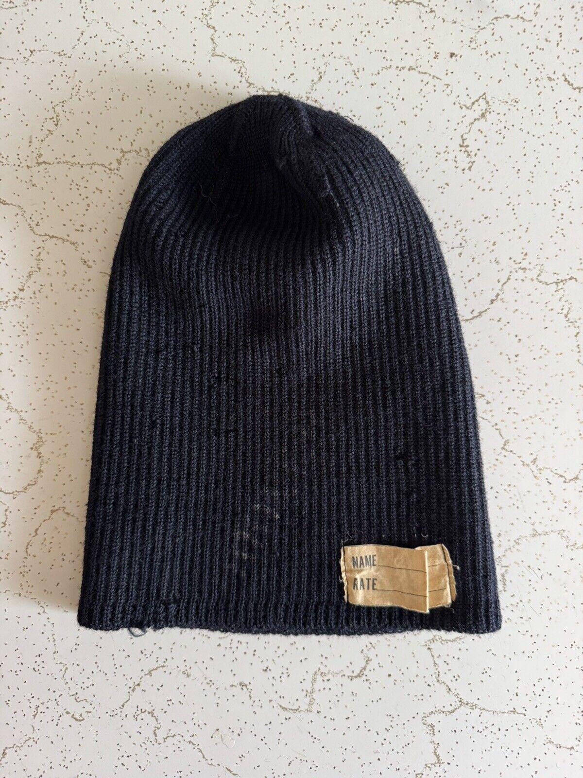 US NAVY WATCH CAP　80s U.S. Navy Knit Watch Cap – Works – Intrepid Museum