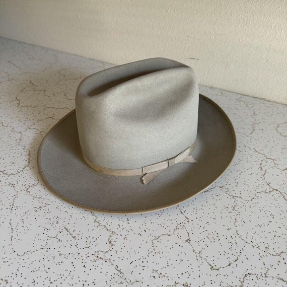 Vintage 1970s Resistol 'san Antonio' Silverbelly Fedora Cowboy Hat