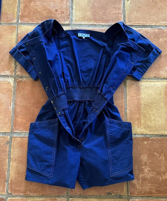 1980s 90s Thierry Mugler Cotton Romper Playsuit J… - image 8