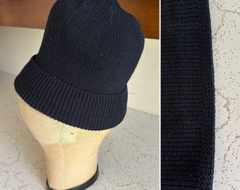 Original 1940s WWII US Navy Watch Cap Wool Knit Deck Sailor