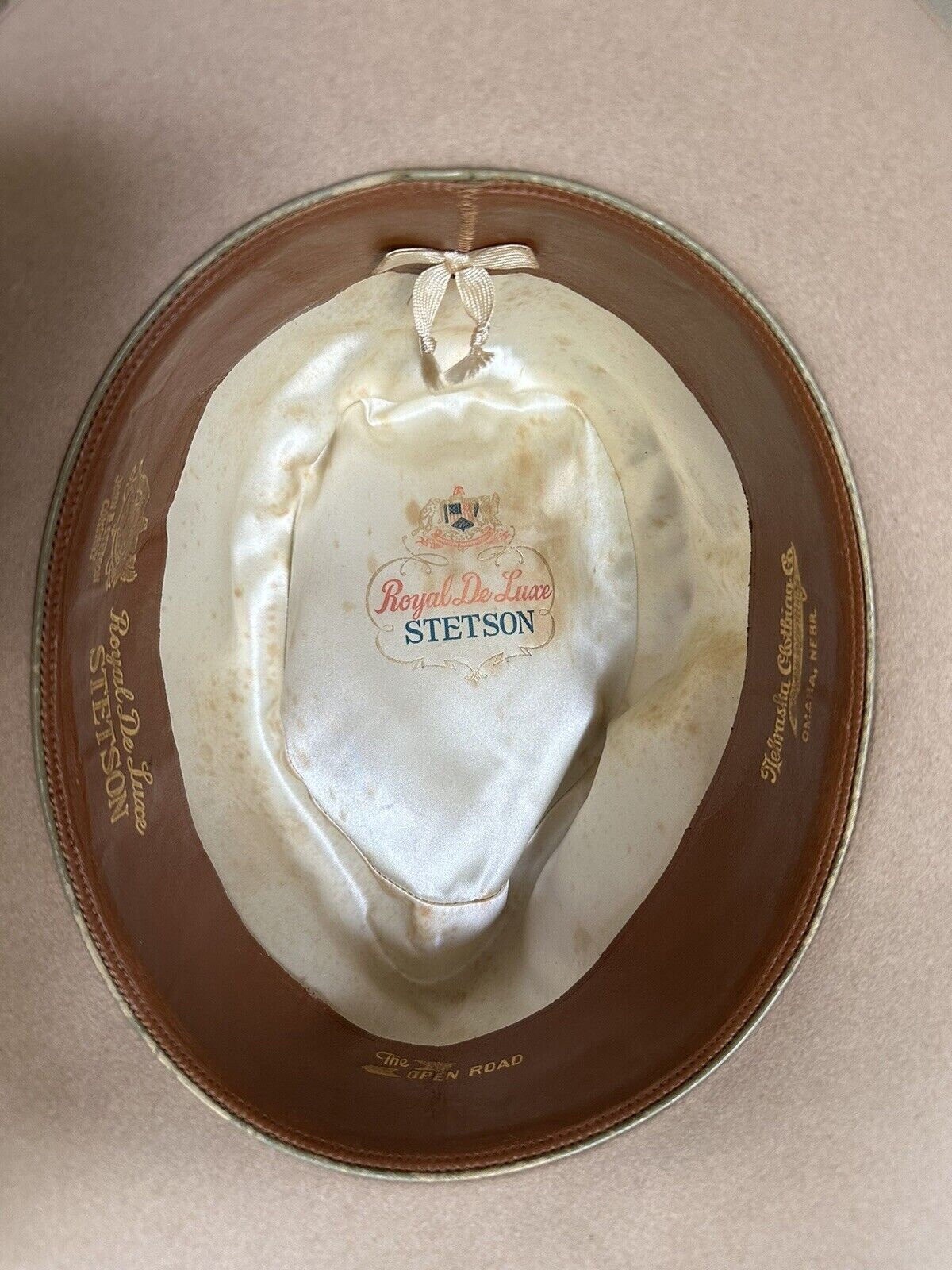 1950s Stetson Royal De Luxe the Open Road Fedora Hat - Size 7 1/8 