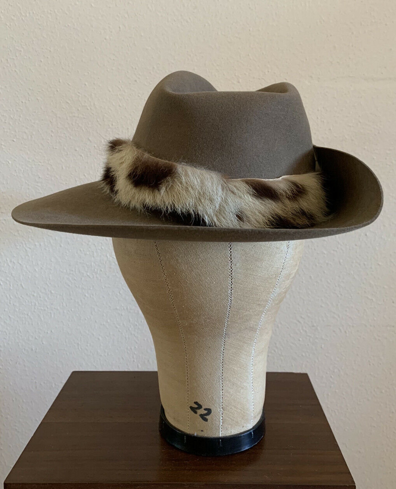 50s DORIAN African SAFARI Bush Hat 7 1/8 Fur Felt Fedora Etsy