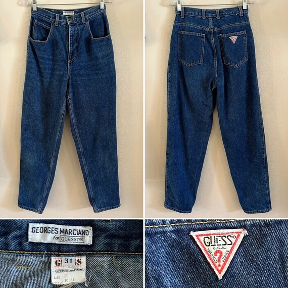 80s GUESS Denim Jeans W 27 L 29 Tapered Georges Marciano High Rise Mom Jeans  Surf Skate Beach Retro Grunge 90s Made in USA High Waist -  Canada