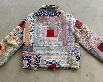 ジャケット・アウター vintage fabric feed sack jacket vintage fabric feed sack jacket