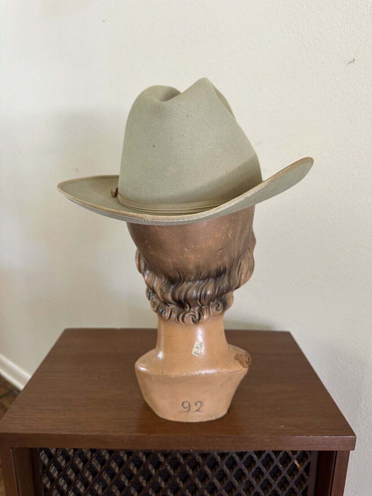 1960s Stetson 3x BEAVER OPEN ROAD 7 Hat Fedora Cowboy