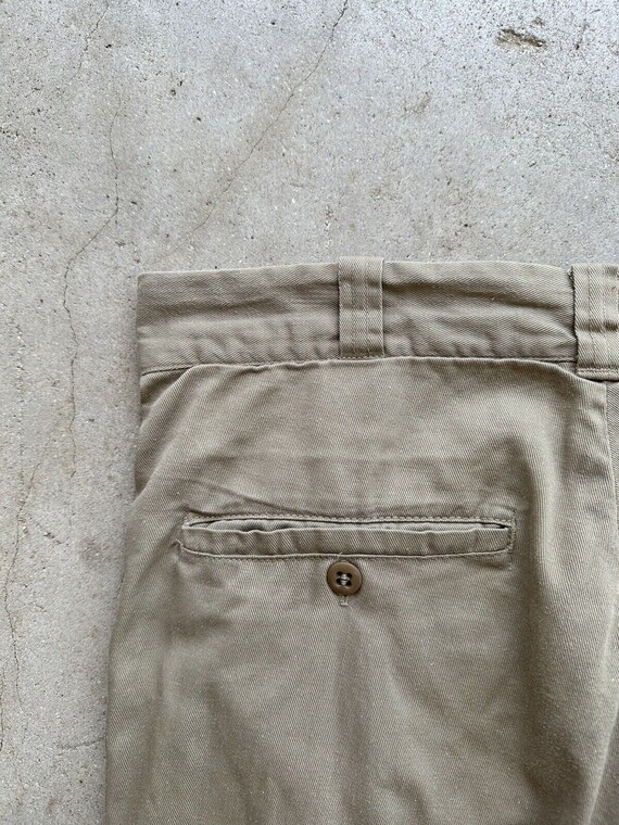 1960s Big Mac Penneys ? Khaki Chino Cotton Pants … - image 7